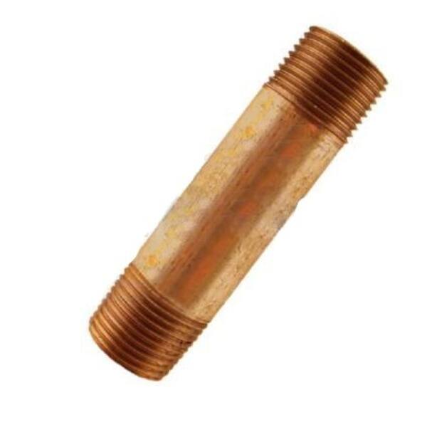 1 in. x 4 in. Cylindrical Bronze Nipple in Modern Style Bed Bath