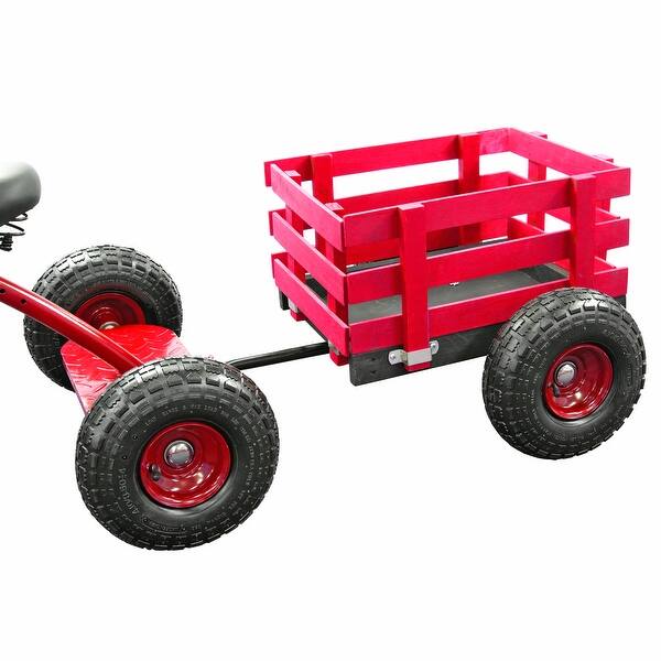 slide 2 of 5, Tricycle Wagon - Red
