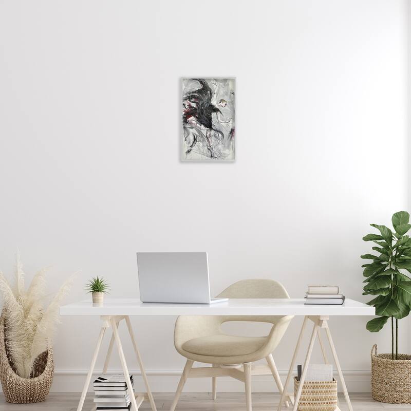 Stupell Modern Elegance Dancer Framed Giclee Art Design By Lucille Lee