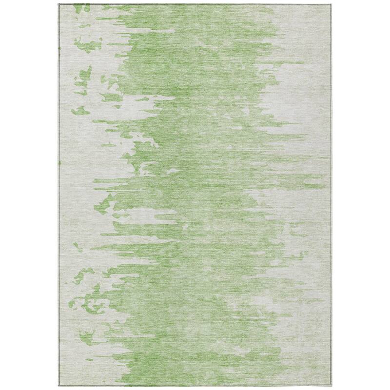 Machine Washable Indoor/ Outdoor Chantille Abstract Ombre Rug