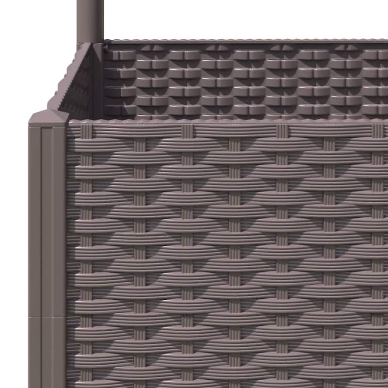 vidaXL Garden Planter with Trellis Plant Pot Flower Box Raised Bed Outdoor PP