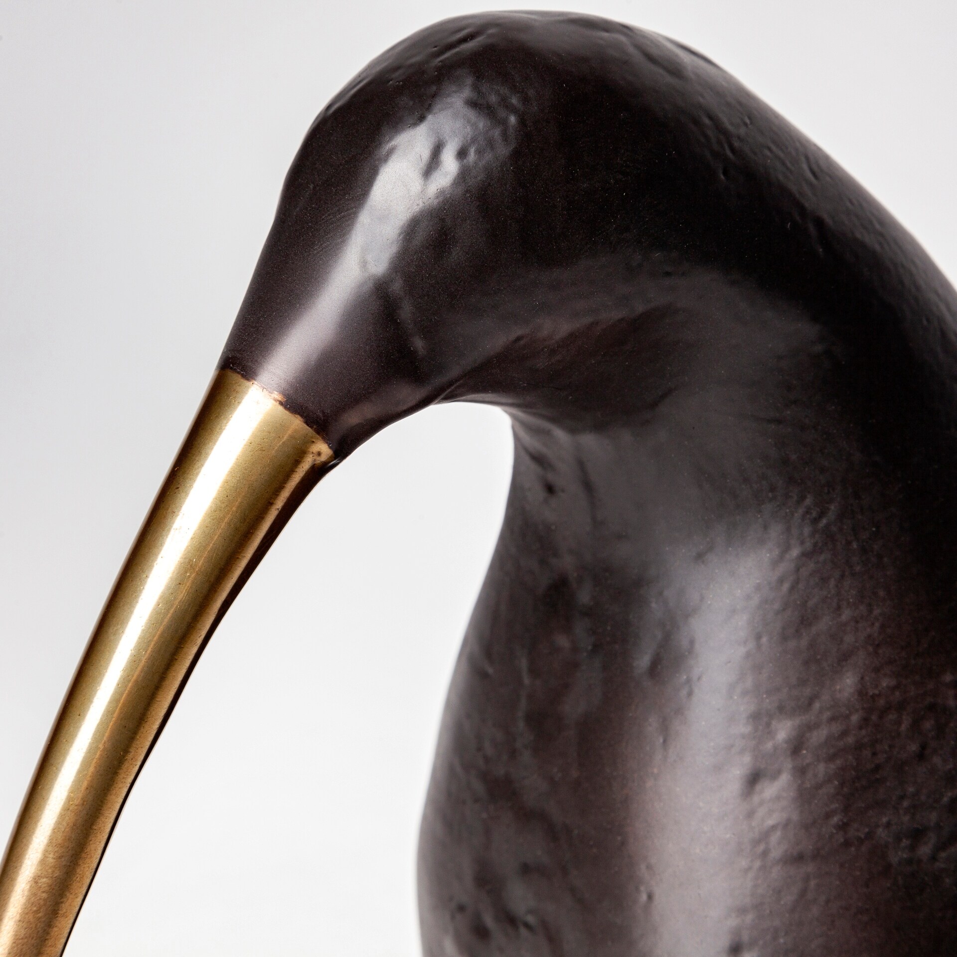 Dodo 7L x 4W Black Cast Aluminum Mauritian Bird Sculpture