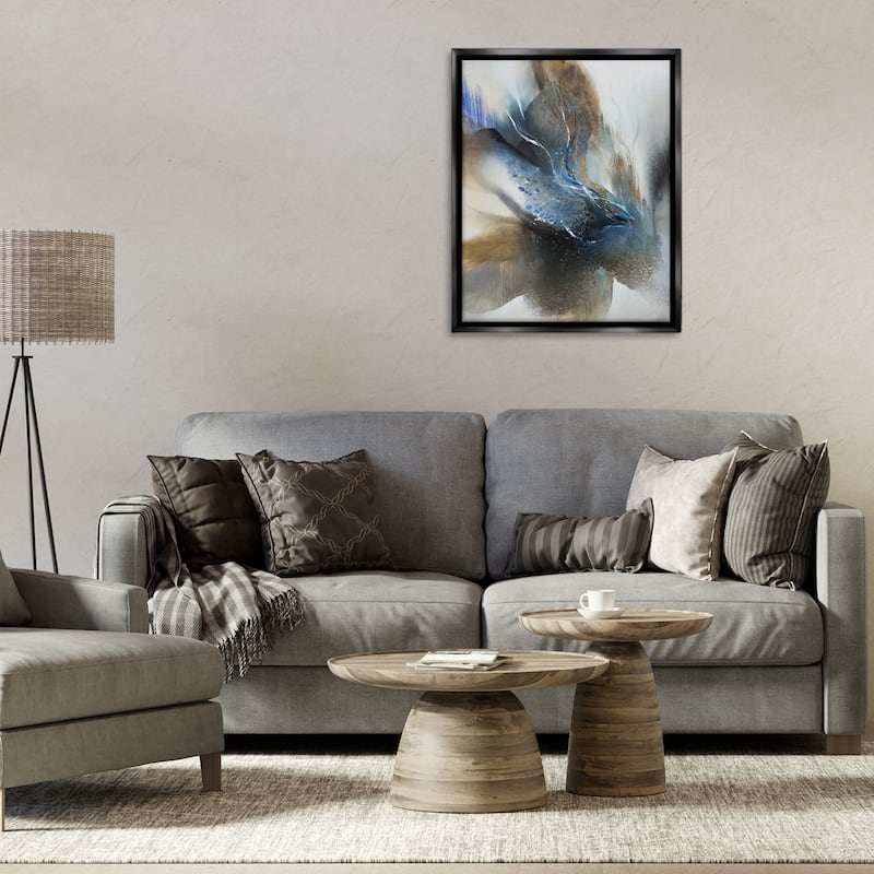 Stupell Solemn Neutral Atmosphere Framed Floater Canvas Wall Art Design By K. Nari