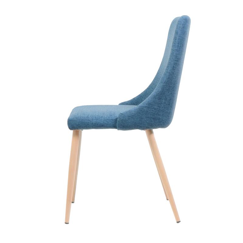 Armless Dining Chair Accent Chair with Iron Legs, Meeting Room Chair Reception Chair Lounge Chair with Backrest