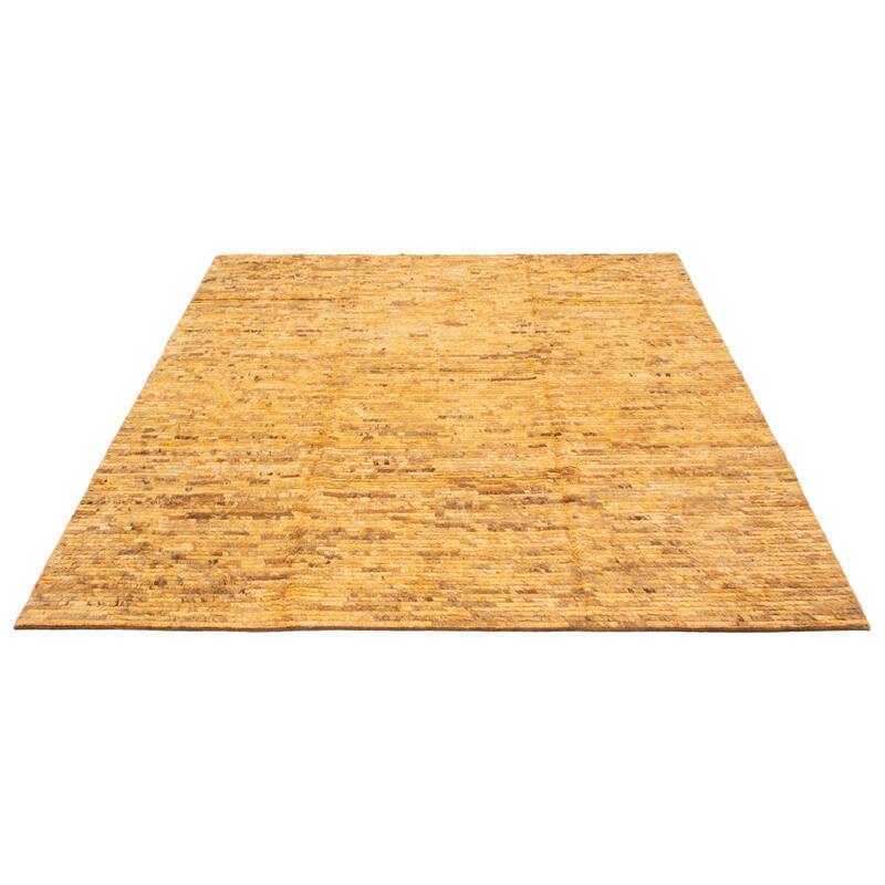 ECARPETGALLERY Hand-knotted Finest Peshawar Ziegler Orange Wool Rug - 9'10 x 9'10