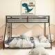 preview thumbnail 2 of 8, Twin over Full Metal Bunk Black for Kids and Adult, Low Profile and Easy Climbing with Stable Ladder