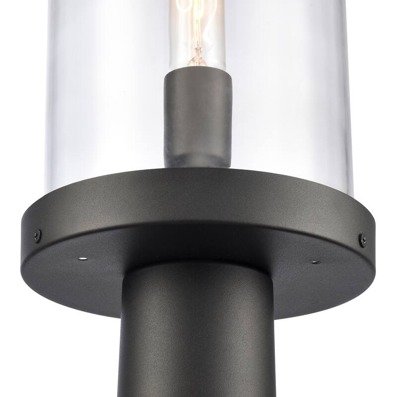 Elk Home Hopkins 20.75'' High 1-Light Outdoor Post Light - Charcoal Black