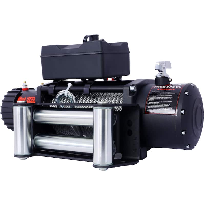 12V Electric Winch with Remote Control and Waterproof Wire Cable