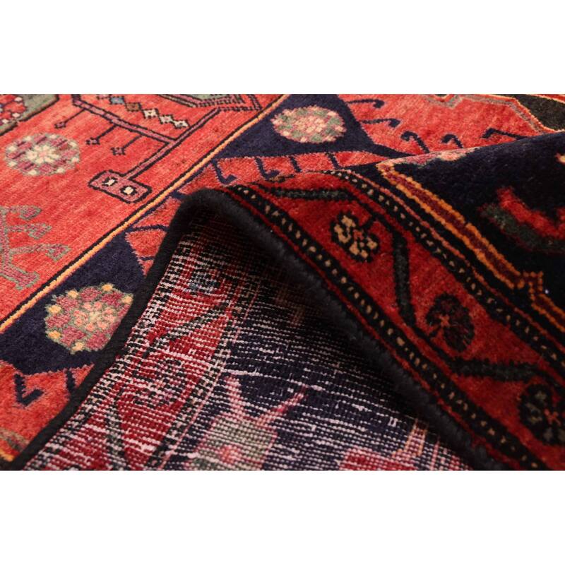 ECARPETGALLERY Hand-knotted Konya Anatolian Black, Red Wool Rug - 4'10 x 10'4