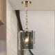 preview thumbnail 12 of 41, Kasy Modern 1-Light Textured Glass Pendant Light Unique Kitchen Island Light