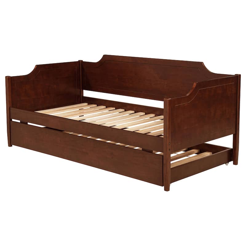 Wellston Cherry Wood Twin Daybed With Trundle