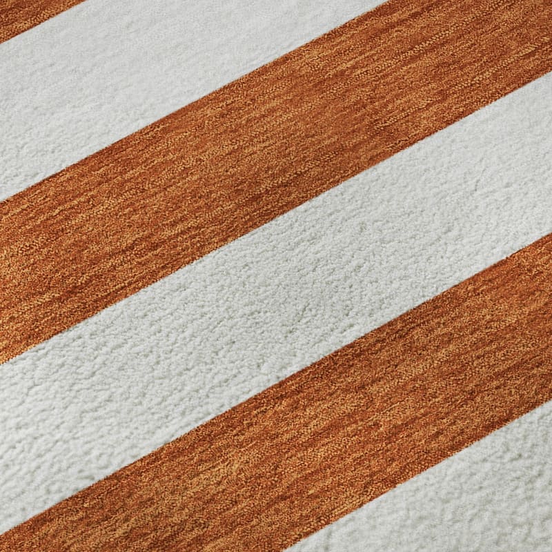 Premium Washable Super Soft Cabana Stripe Mayfield Rug