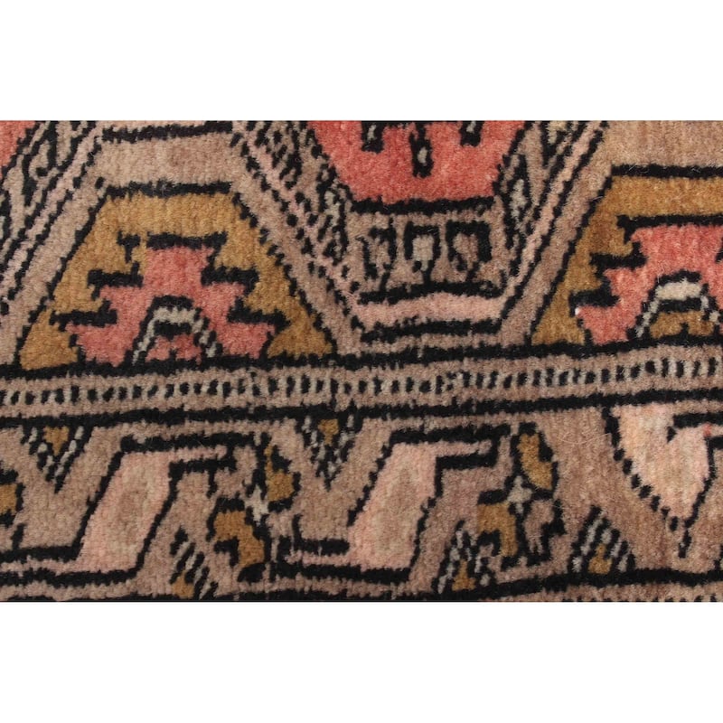 ECARPETGALLERY Hand-knotted Finest Peshawar Bokhara Khaki Wool Rug - 2'7 x 3'7