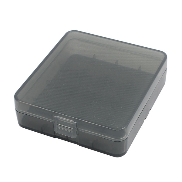81mmx73mmx23mm Hard Plastic Battery Storage Case Box Organizer