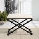 preview thumbnail 3 of 4, Uttermost Iron Drops Small Bench - 23.5"W x 19.5"H x 15.75"D