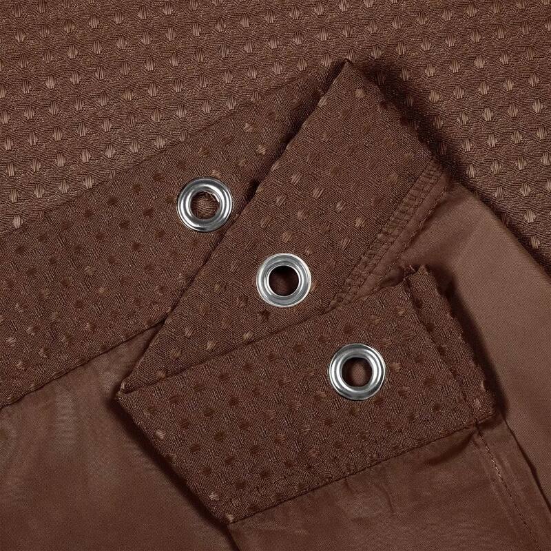 Waffle Weave Shower Curtain with Snap-in Liner 12 Hooks Included