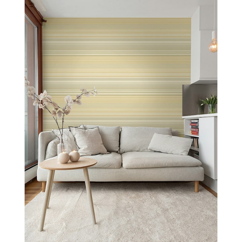 Seabrook Designs Juniper Horizontal Stripe Unpasted Wallpaper