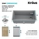preview thumbnail 59 of 122, KRAUS Bellucci Workstation Undermount Granite Composite Kitchen Sink