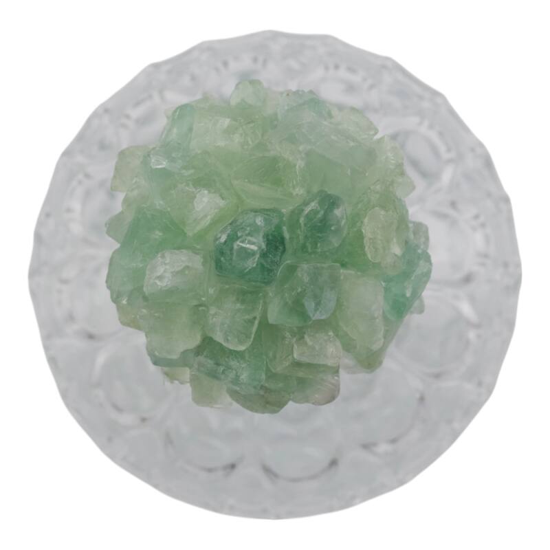 Glass Stone Jar with Fauna Lid Detailing and Textured Transparent Body