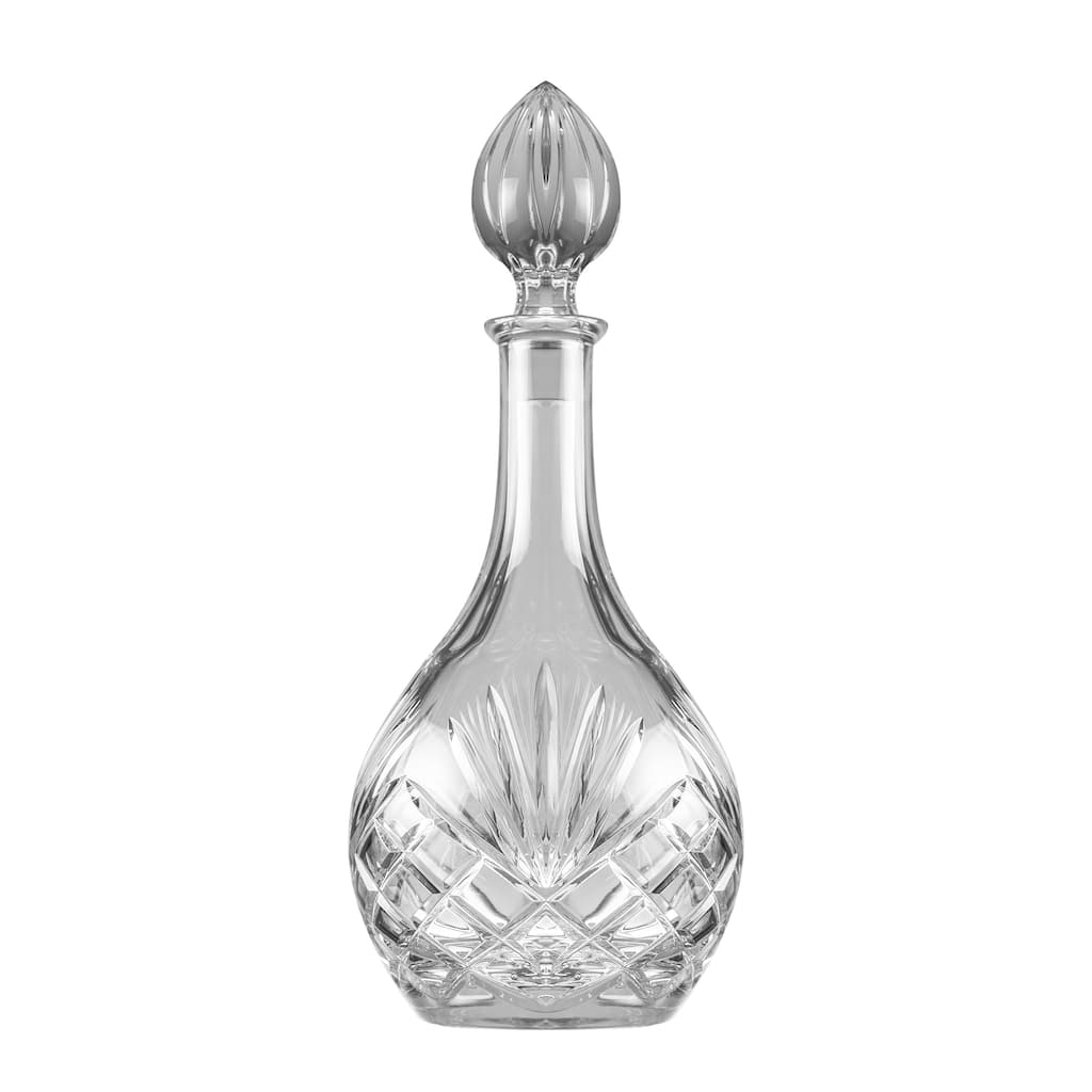 Majestic Gifts Inc. Hand Cut Crystal Large Wine Decanter-33 Oz.