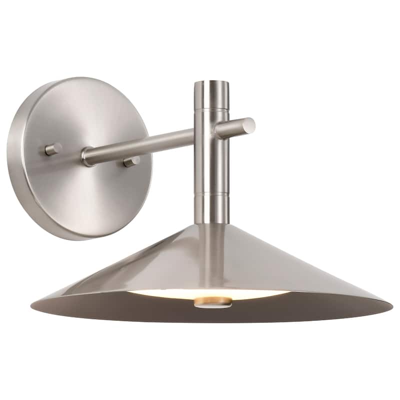 Corrine 10 Inch LED Wall Sconce Brushed Nickel 3K/4K/5K CCT Selectable - Brushed Nickel