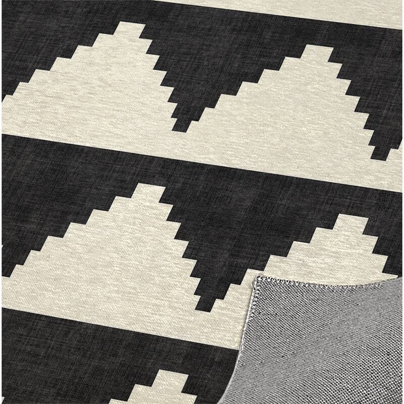 LASH BLACK and WHITE Kitchen Mat by Kavka Designs On Sale Bed Bath & Beyond 30585737
