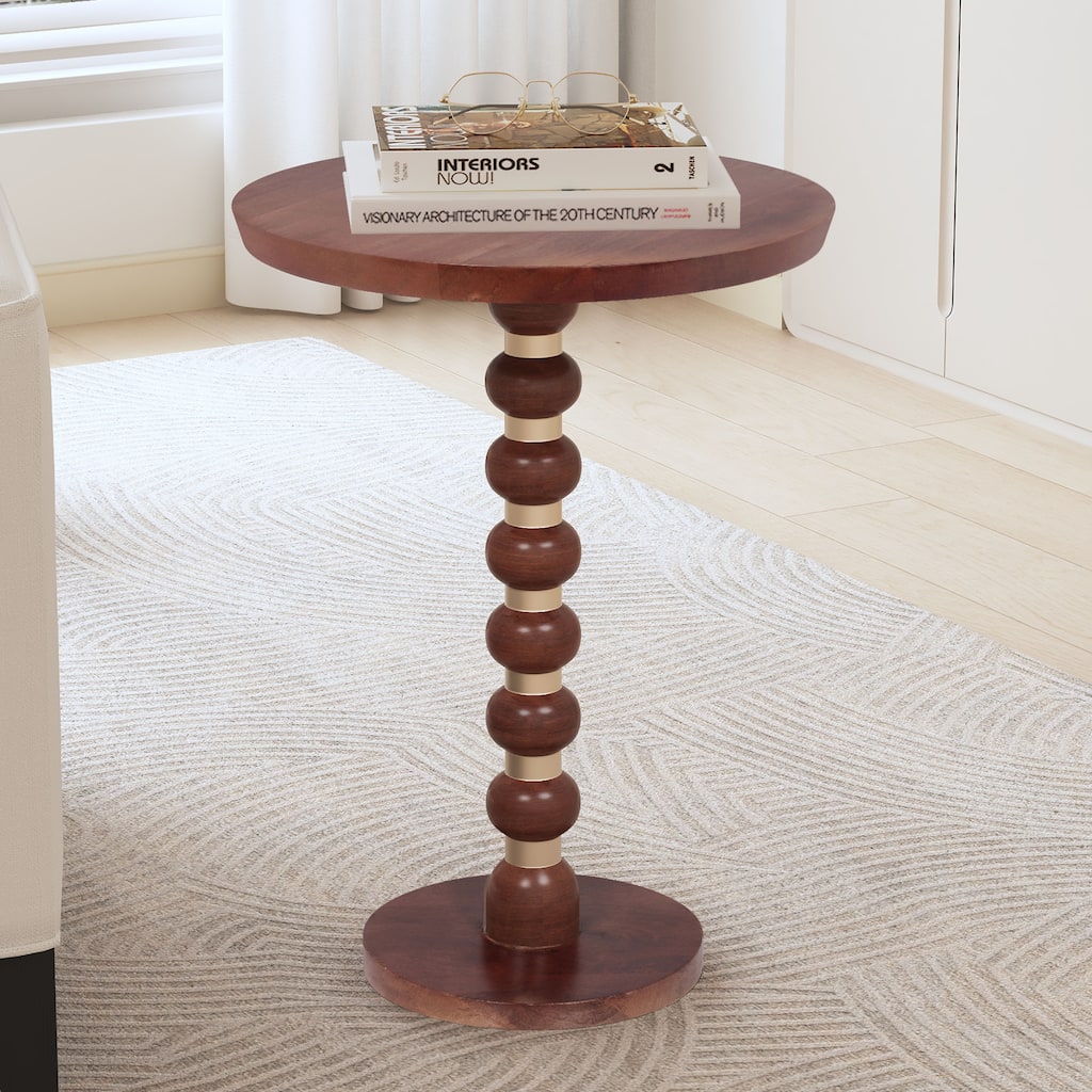 Christopher Knight Home Mango Wood Round End Table