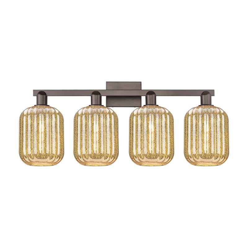 Innovations Lighting Downtown Urban - Preston - 4 Light 36" Jar Shade Bath Vanity Light