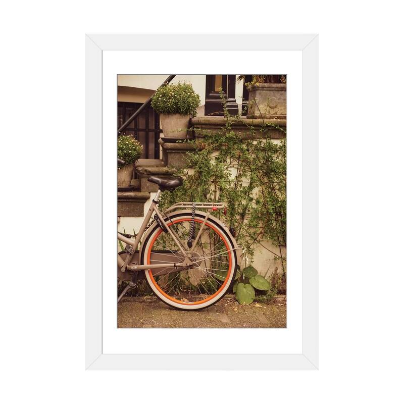 iCanvas "Bike In Ams" by Alexandre Venancio PFA - White - 24x16x1