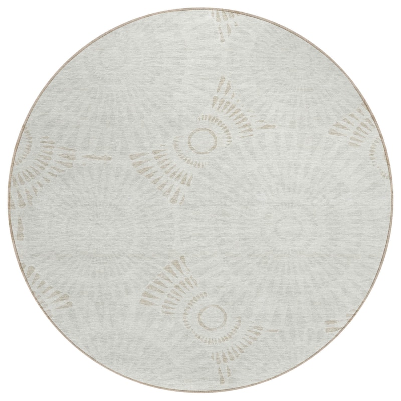 HomeRoots Geometric Transitional Rectangle Outdoor Rug