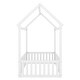 preview thumbnail 13 of 12, Twin Size Wood House Shaped Platform Bed with Fence and Door, Distressed Washed Design Unique Bed Frame for Kids, White
