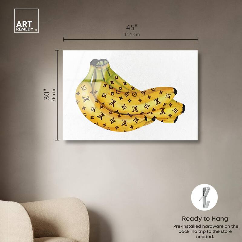 Fashion Bananas III Acrylic by Art Remedy, Ready to Hang