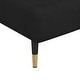 preview thumbnail 5 of 12, vidaXL Chaise Longue Black Velvet - 21.7" x 55.1" x 27.6"