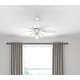 preview thumbnail 1 of 16, Hunter 42" Builder Ceiling Fan with LED Light Kit and Pull Chain Snow White