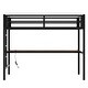 preview thumbnail 13 of 22, Metal Loft Bed with Power Outlet and LED Lighted, Space-Saving 82.7" D x 41.7" W x 68.9" H
