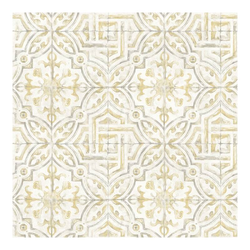 Chesapeake Sonoma Yellow Beach Tile Wallpaper - 20.5 x 396 x 0.025