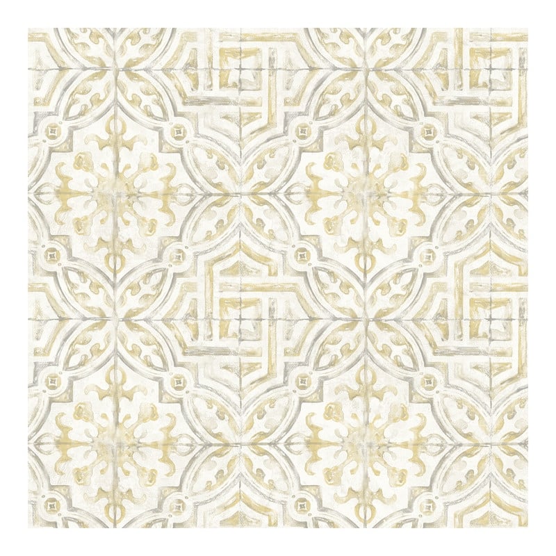 Chesapeake Sonoma Yellow Beach Tile Wallpaper - 20.5 x 396 x 0.025