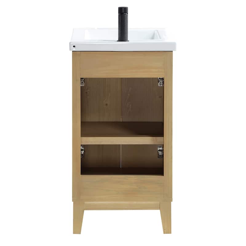 Miseno MV-NM-PALO18-WHT Palos 18" Free Standing Single Basin Vanity