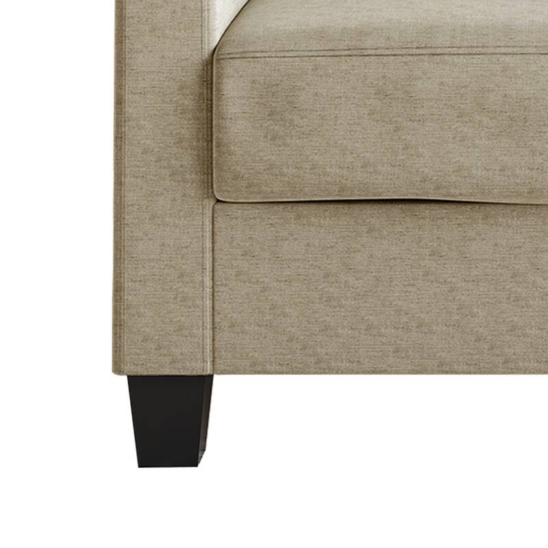 CraftPorch Clean and Minimalist Linen Upholstered 3-Piece Living Room Set