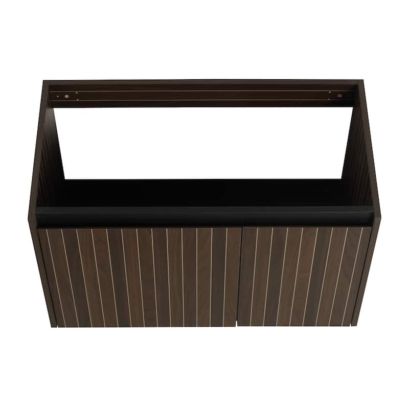 30 Inch Bathroom Cabinet With Sink,Soft Close Doors,Float Mounting Design, For Small Bathroom