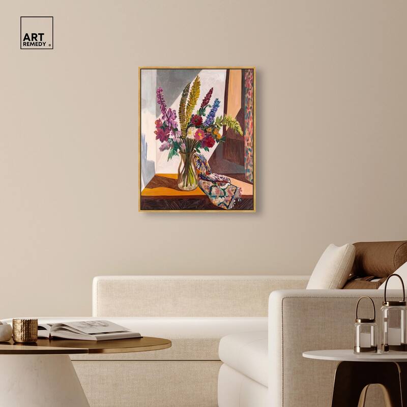 Warm Tones and Blooms Canvas by Art Remedy