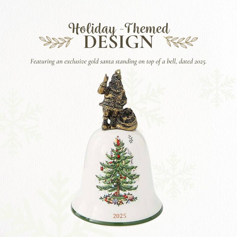 Spode Santa Annual Bell Ornament 2025