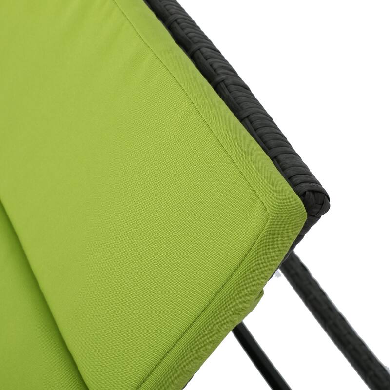 Salem Outdoor Wicker Adjustable Chaise Lounge with Cushion by Christopher Knight Home