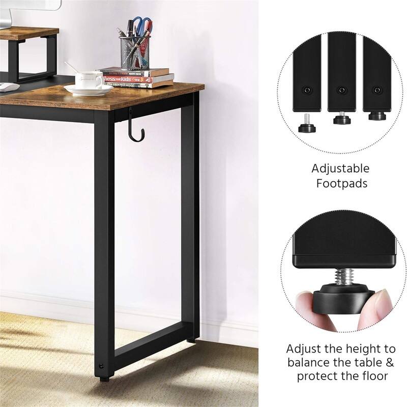 55 inch Computer Desk with 3 Drawers