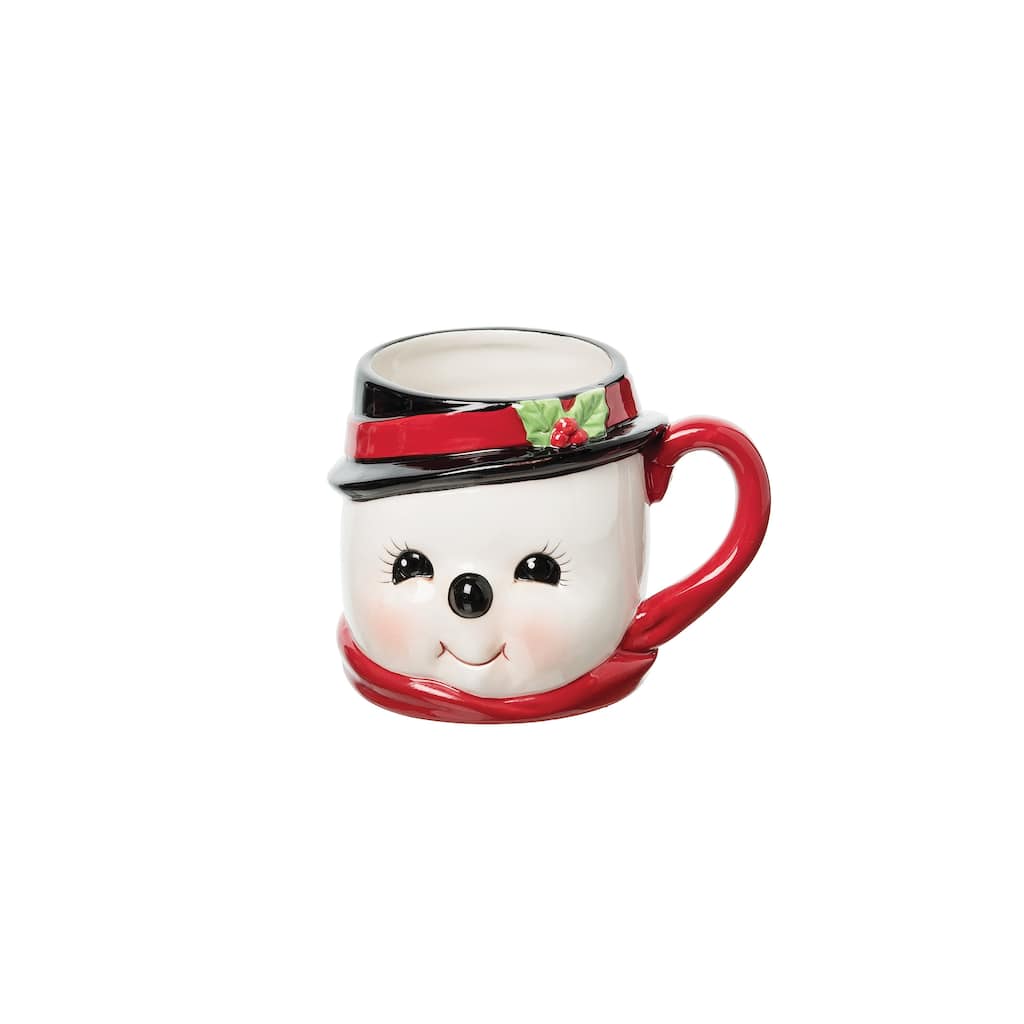 Jackson Snowman Gathered Traditions Joe Spencer Figure 3D Christmas Mug