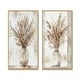 preview thumbnail 17 of 16, Beige White Boho Plant Chic I - Boho Feather Framed Wall Art Set Of 2 - Traditional Wall Art Decor 2 Pieces