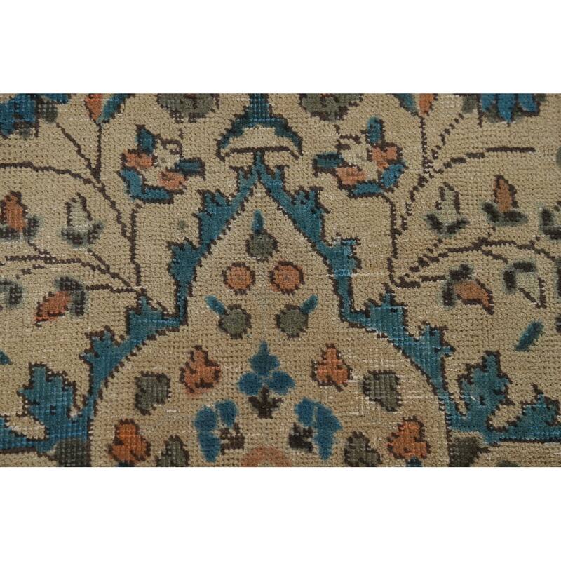 Tabriz Vintage Persian Area Rug Handmade Oriental Wool Carpet - 8'2" x 11'3"