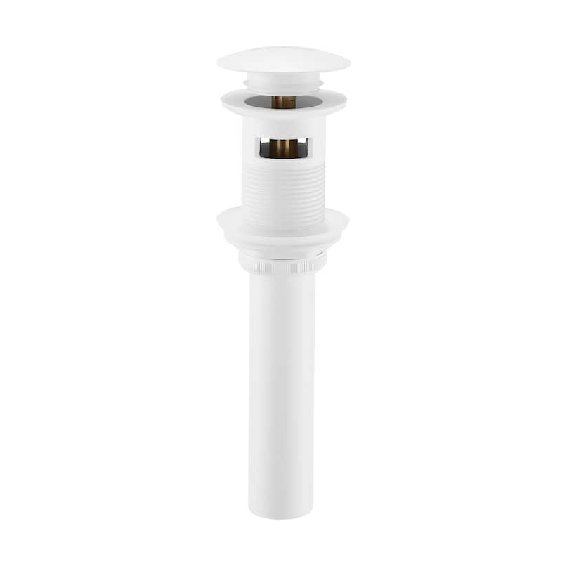 Swiss Madison Residential Pop Up Sink Drain 1.75 In Matte White - 2.6" x 1.25" 8.05"