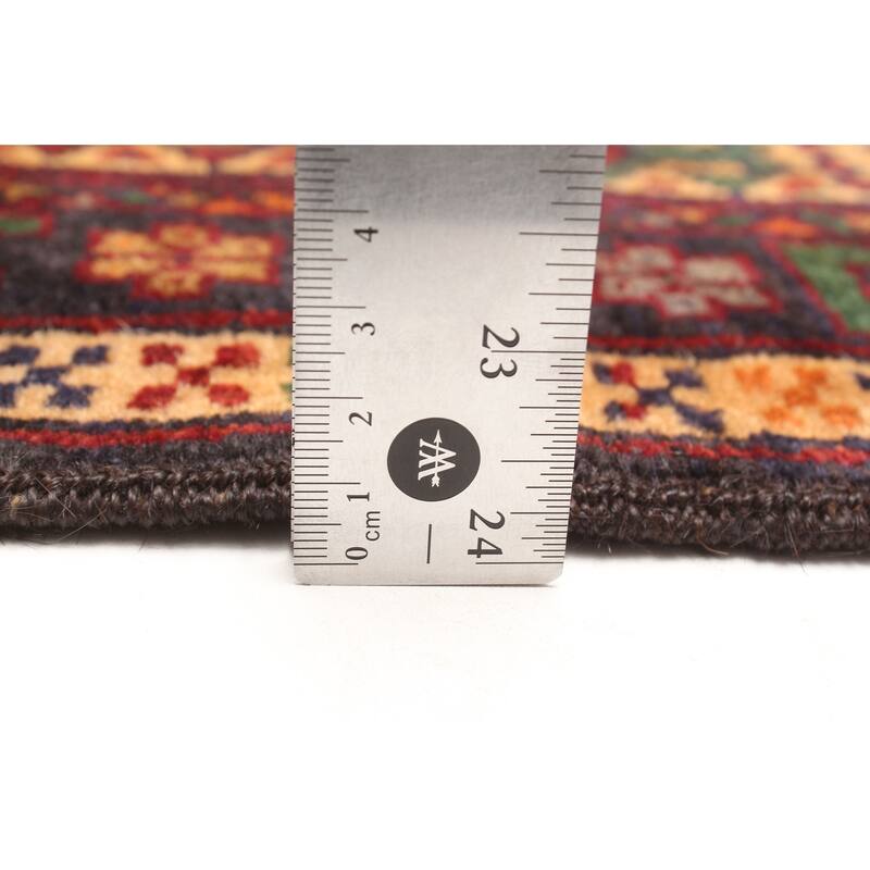 ECARPETGALLERY Hand-knotted Teimani Dark Red Wool Rug - 2'11 x 4'4