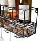 True Wall Mounted Wire Wine Rack with Cork Cage, Stemware Holder, Holds ...